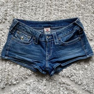 y2k true religion shorts